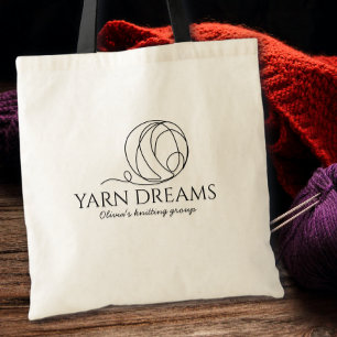 Yarn Dreams Minimalistische Naam Tote Bag
