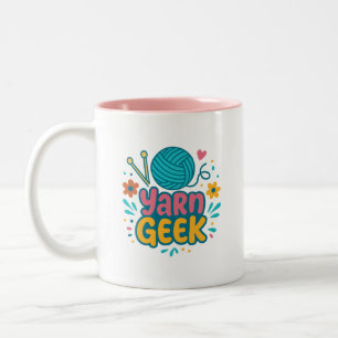 Yarn Geek Breiwerk Twee-Tonen Mok
