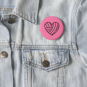 Yarn Heart ・ Crafts Ronde Button 5,7 Cm