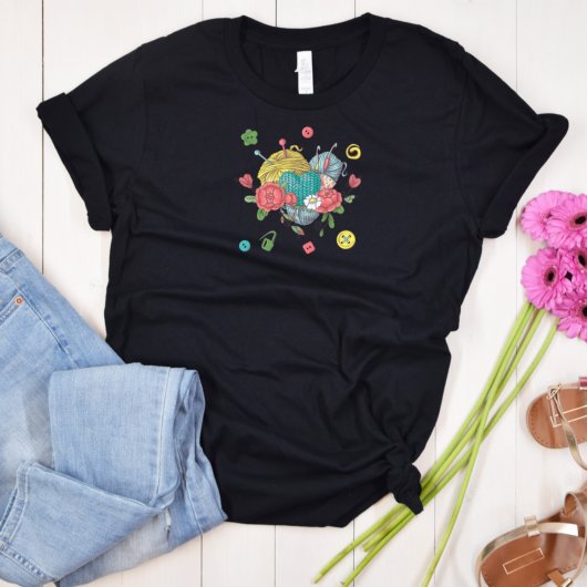 Yarn Heart Crochet Lover's T-Shirt