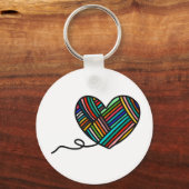 Yarn Heart Keychain (Voorkant)