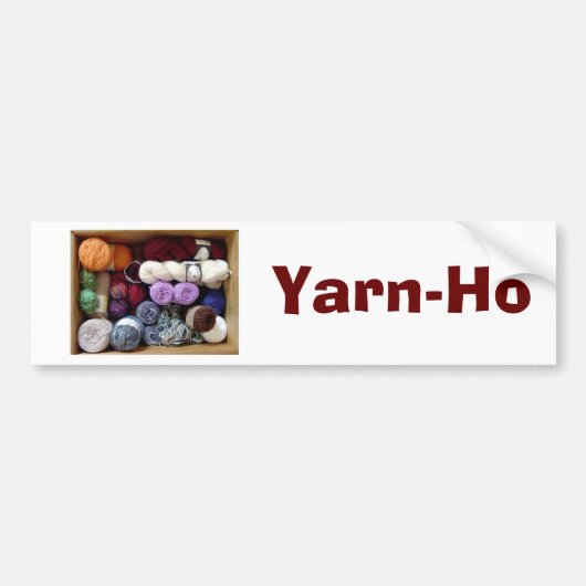 Yarn-Ho Bumpersticker (Voorkant)