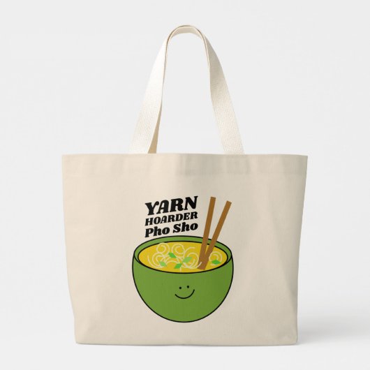 Yarn Hoarder Pho Sho Bag Grote Tote Bag (Achterkant)