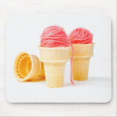 Yarn Ice Cream Cones Muismat (Voorkant)