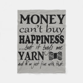 Yarn is het Kwesties Citaat van Geluk Fleece Deken
