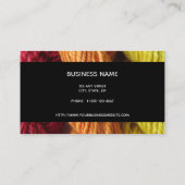 Yarn Knitting Handspun Red Oranje Yellow Photo Visitekaartje (Achterkant)