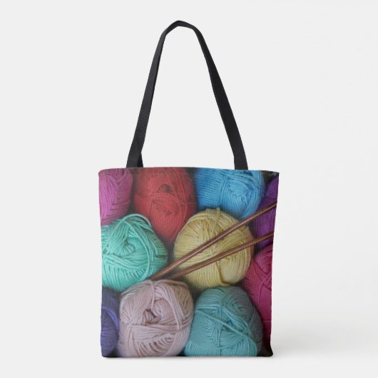 Yarn Knitting Project Tote Bag (Achterkant)