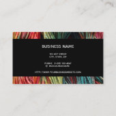 Yarn Knitting Red Green Wool Visitekaartje (Achterkant)