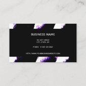 Yarn Knitting White Paars Black Visitekaartje (Achterkant)