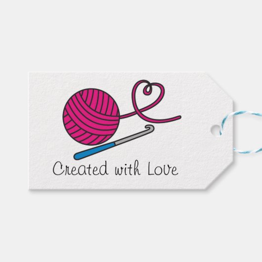 Yarn Love Gift Label Cadeaulabel (Voorkant (Horizontaal))