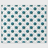 Yarn Lover Blauwgroen Yarn Balls Cadeaupapier (Vlak)