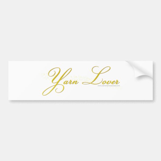 Yarn Lover Bumpersticker (Voorkant)
