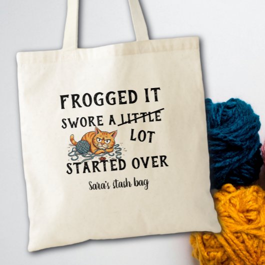 Yarn Lovers Tote For Knitting And Crochet Lovers Bag