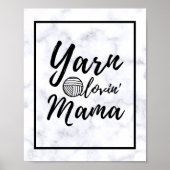 Yarn Loving Mama Craft Room Poster (Voorkant)