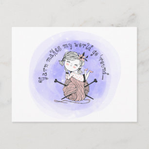 Yarn maakt mijn wereld briefkaart