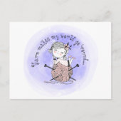 Yarn maakt mijn wereld briefkaart (Voorkant)