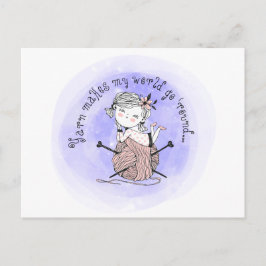 Yarn maakt mijn wereld briefkaart