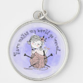 Yarn maakt mijn wereld sleutelhanger (Voorkant)