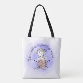 Yarn maakt mijn wereld tote bag (Achterkant)