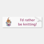 Yarn Maniac - wild kitten VS Yarn Bumpersticker (Voorkant)