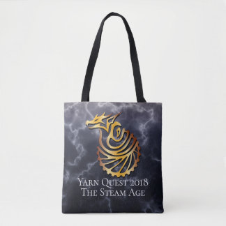 Yarn Quest de stoomtijd over de hele Canvas tas