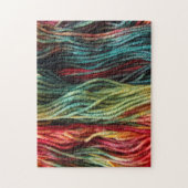 Yarn Red Green Yellow Beauful Legpuzzel (Verticaal)