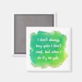 Yarn Sale Joke Magneet (Voorkant / Achterkant)