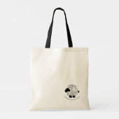 Yarn Sheep Knitting Project Canvas tas (Achterkant)