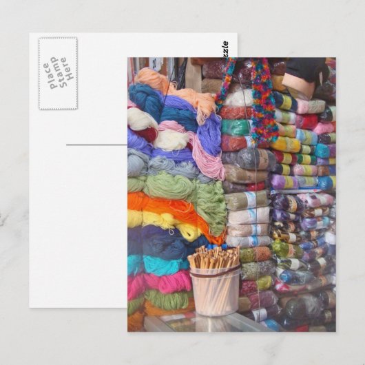 Yarn Shop Briefkaart (Voorkant / Achterkant)