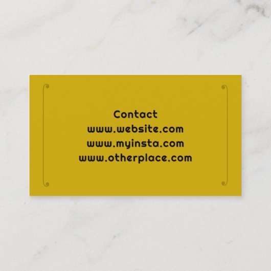 Yarn Shop Logo Business Card Visitekaartje (Achterkant)