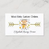 Yarn Shop Logo Business Card Visitekaartje (Voorkant)