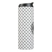 Yarn Skein Pattern met Monogram Thermosbeker (Gedraaid links)