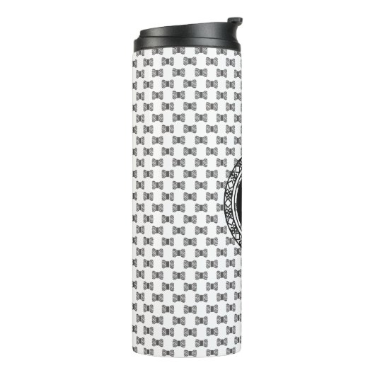 Yarn Skein Pattern met Monogram Thermosbeker (Gedraaid links)