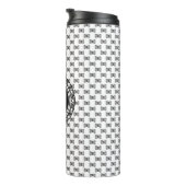 Yarn Skein Pattern met Monogram Thermosbeker (Geroteerd rechts)