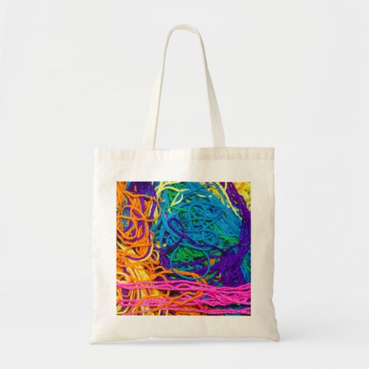 Yarn Tangles Crochet and Knitting Photography Tote Bag (Voorkant)