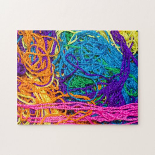 Yarn Tangles Fotografie Legpuzzel (Horizontaal)