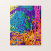 Yarn Tangles Fotografie Legpuzzel (Verticaal)