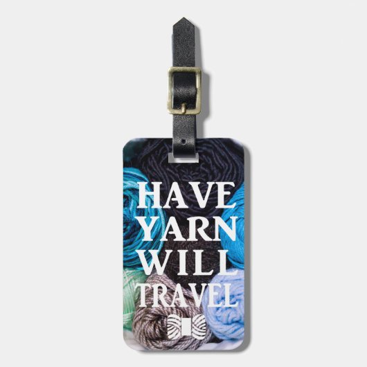 Yarn zal boten reizen bagagelabel (Voorkant verticaal)