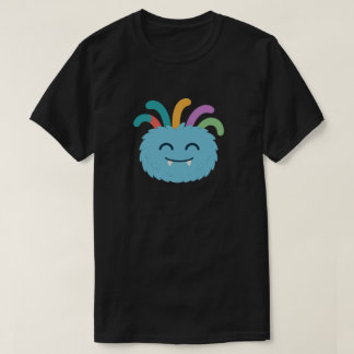 Yarnaby the Fuzzy Monster – Schattigee regenboogte T-shirt