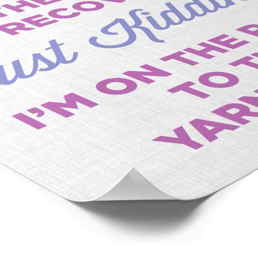 Yarnaholic Poster (Hoek)