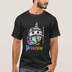 Yarnicorn Leuk breien en garen Eenhoorn T-shirt