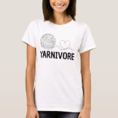 Yarnivore, Funny Knitting & Knitter Gift T-shirt (Voorkant)