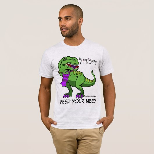 Yarnivore Yarnivaurus Rex T-shirt (Voorkant volledig)