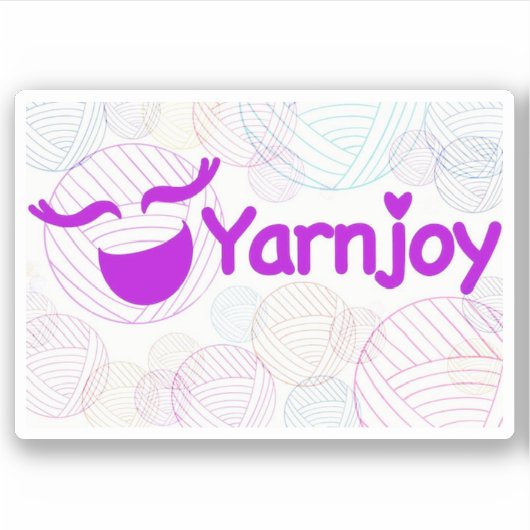 Yarnjoy Vinyl Stitcker Sticker (Voorkant)