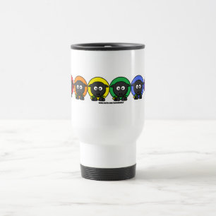 Yarnoholics Anonymous Fluffy Rainbow Sheep Reisbeker