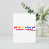 Yarnoholics Anonymous Rainbow Sheep Briefkaart (Staand voorkant)