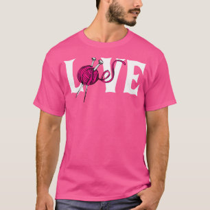 Yarnverslaafde T-shirt - Breien Haken T-shirt