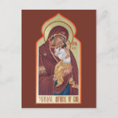 Yaroslavl Moeder van God Prayer Card Briefkaart (Voorkant)