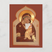 Yaroslavl'Moeder van God Prayer Card Briefkaart (Voorkant)