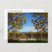 Yarra Valley Vineyard, Melbourne, Australië Briefkaart (Voorkant / Achterkant)